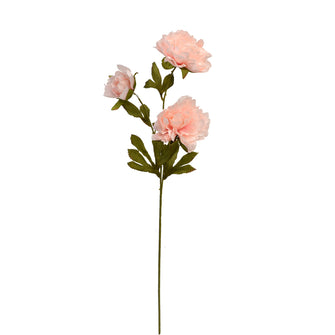 Artificial Flower Stick Common Peony without Pot ( Height : 65cm / Width : 25cm) (Single Stick)
