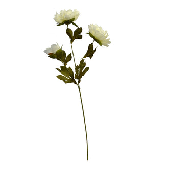 Artificial Flower Stick Common Peony without Pot ( Height : 65cm / Width : 25cm) (Single Stick)