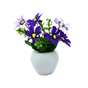 Artificial Flower Daisy in Small Pot