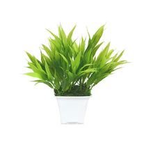 Artificial Bamboo Leaves in Small Pot