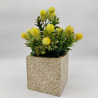 Artificial Plant Formosan in Designer Pot (Height : 24 x Width : 15 cm)