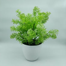 Artificial Plant Coriander Bush in Pot ( Height : 32 x Width : 20 cm)