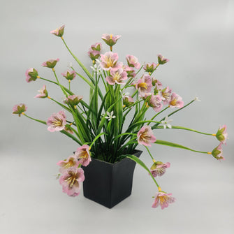 Artificial Grass Flower in Pot (Height : 30 x Width : 28 cm)