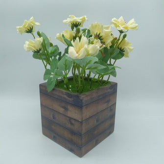 Artificial Briar flower in designer pot (Height : 22 x Width : 12 )
