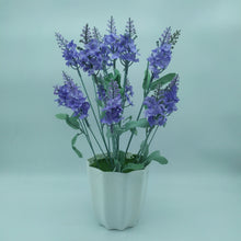 Artificial Mini Hydrangea in Star pot ( Height : 34 x Width : 16 )