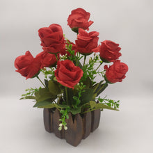 Artificial Rose in Comb pot ( Height : 30 x Width : 16 )