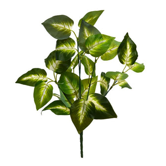 Artificial Green Leaves Plant Bunch (Height : 32 cm x Width : 30 cm)