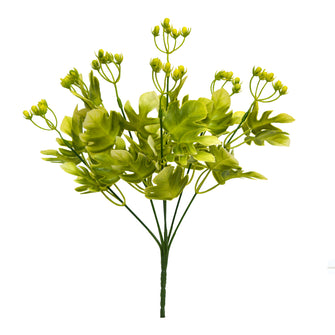 Artificial pronged bamboo leaves (Height : 35 cm)