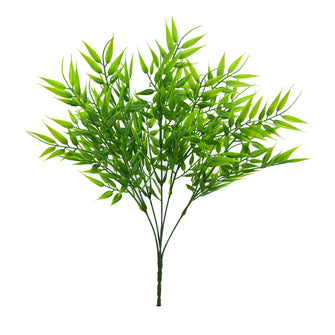 Artificial pronged bamboo leaves (Height : 35 cm)