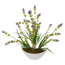 Artificial Long Ferns Plant in White Boat  pot