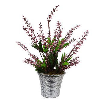 Artificial Beads Leave in Basket pot