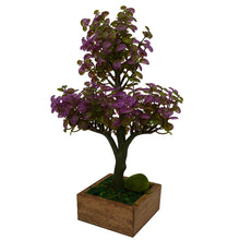 Artificial Plant Hackleberry Bonsai in square wood pot